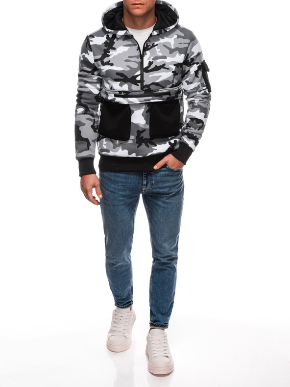 Edoti Felpa con cappuccio da uomo Edoti