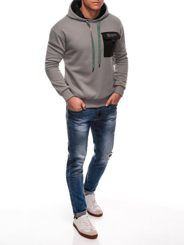 Edoti Felpa con cappuccio da uomo Edoti