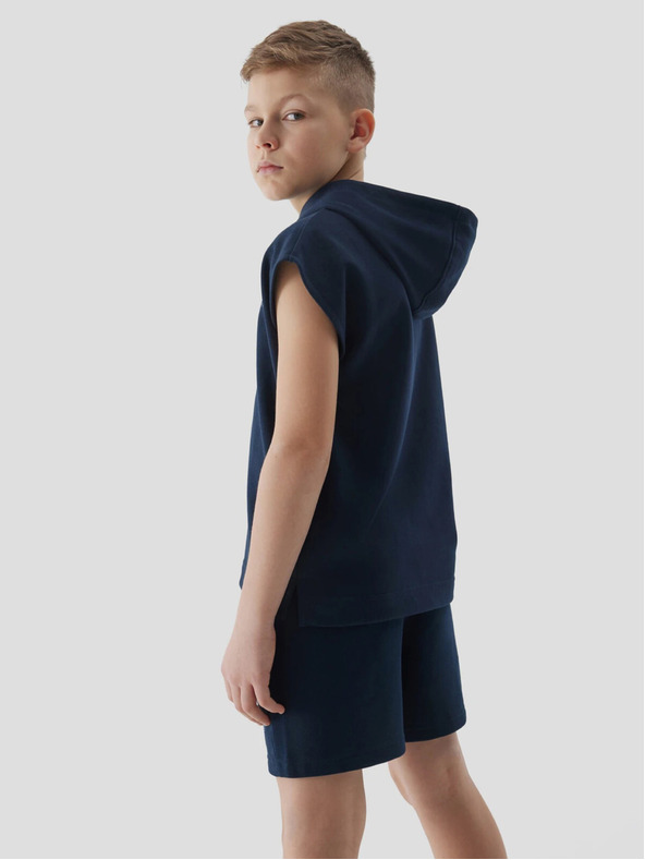 4F Felpa senza maniche con cappuccio 4F