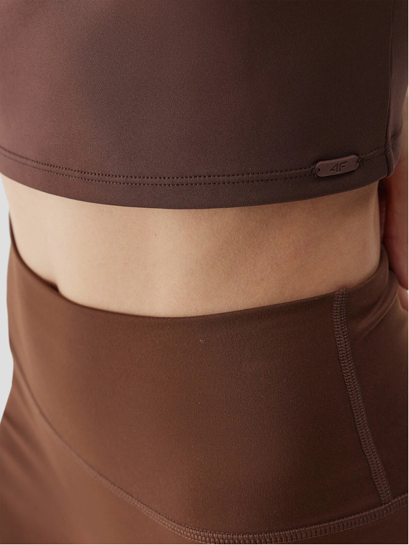 4F Top da yoga riciclato da donna 4F - marrone