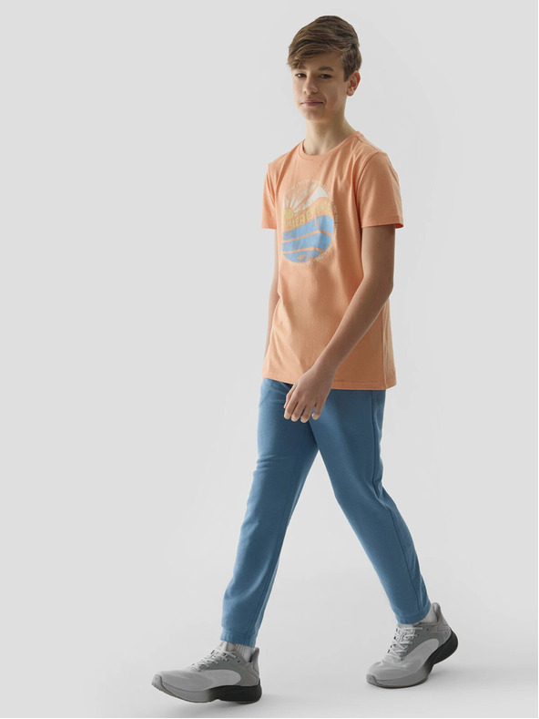 4F Maglietta regular da ragazzo con stampa 4F