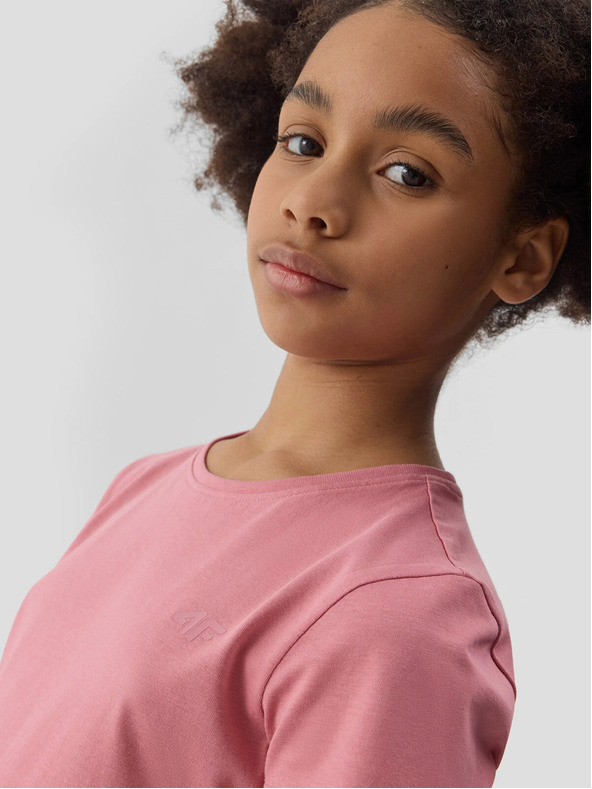 4F Maglietta bambina tinta unita 4F