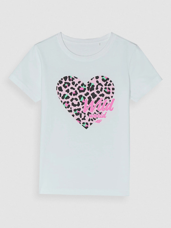 4F Maglietta da ragazza stampata 4F