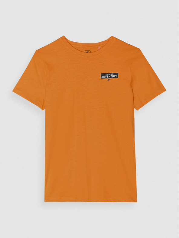 4F Maglietta da ragazzo in cotone organico con stampa 4F