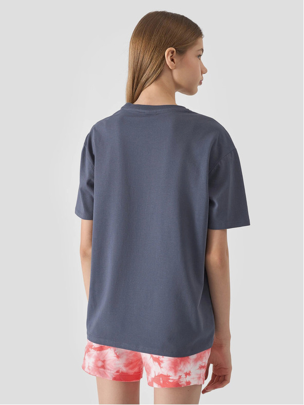 4F Maglietta bambina oversize con stampa 4F