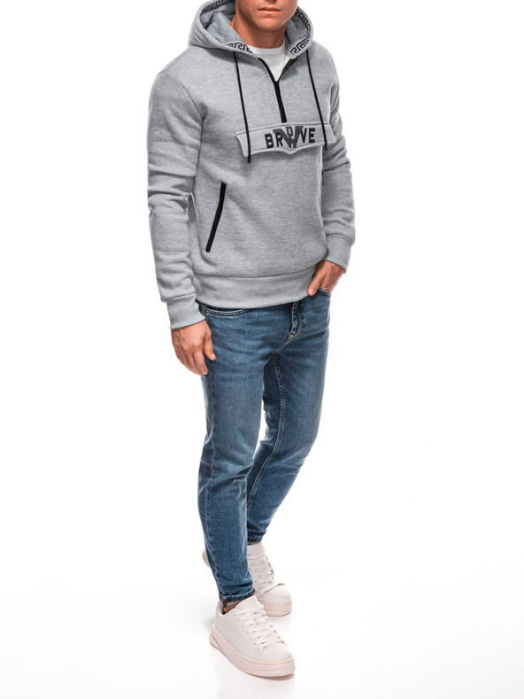 Edoti Felpa con cappuccio da uomo 1698B Edoti