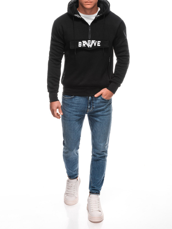 Edoti Felpa con cappuccio da uomo 1698B Edoti