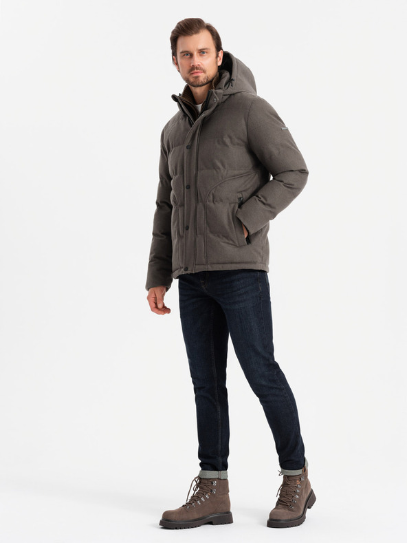 Ombre Clothing Giacca con cappuccio da uomo Ombre Clothing