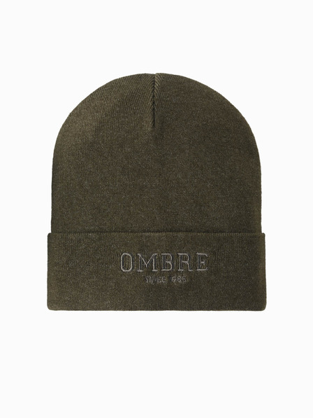 Ombre Clothing Cappello lavorato a maglia da uomo con scritta ricamata Ombre Clothing