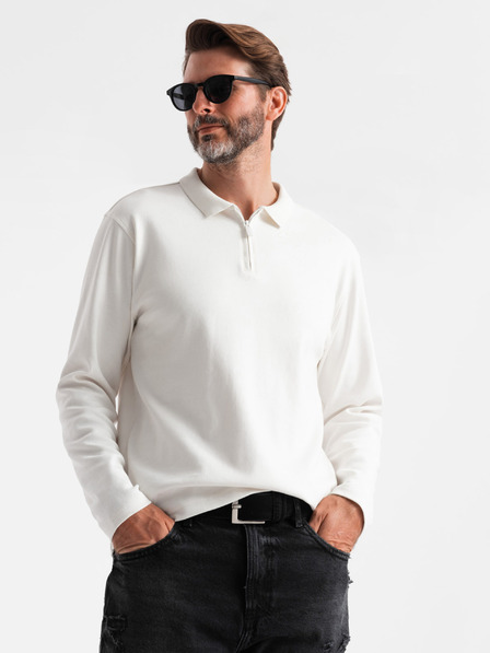 Ombre Clothing Polo uomo manica lunga Ombre Clothing