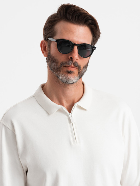 Ombre Clothing Polo uomo manica lunga Ombre Clothing