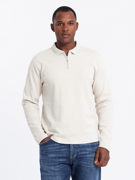 Ombre Clothing Polo uomo manica lunga Ombre Clothing