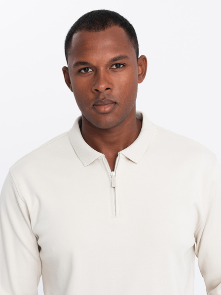 Ombre Clothing Polo uomo manica lunga Ombre Clothing