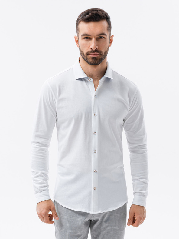 Ombre Clothing Camicia a maglia da uomo con maniche sottili Abbigliamento Ombre
