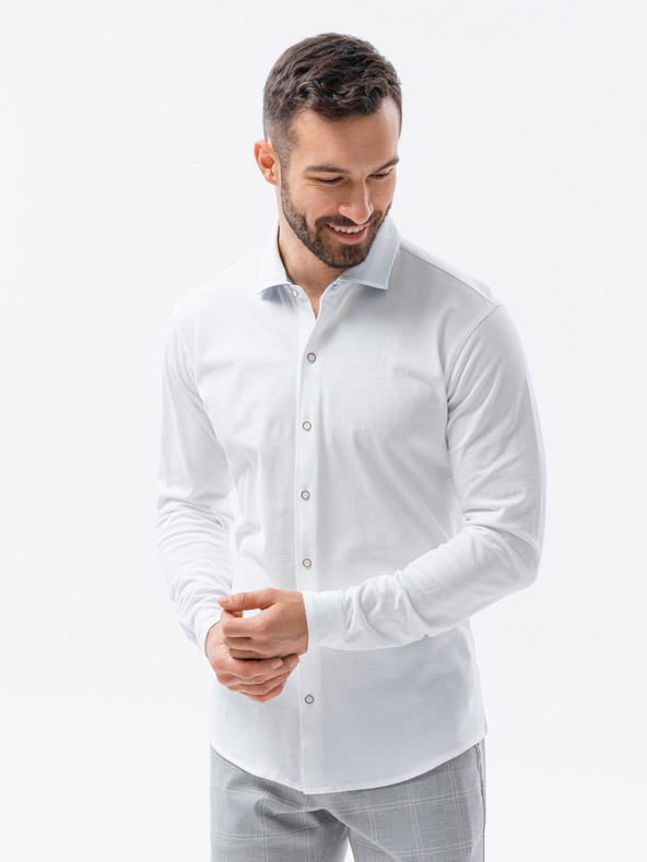 Ombre Clothing Camicia a maglia da uomo con maniche sottili Abbigliamento Ombre