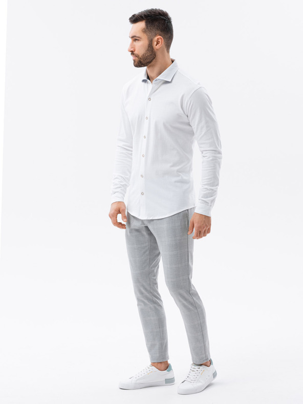 Ombre Clothing Camicia a maglia da uomo con maniche sottili Abbigliamento Ombre