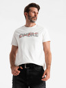 Ombre Clothing T-shirt da uomo in cotone con ricamo delicato Ombre Clothing