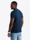 Ombre Clothing T-shirt da uomo in cotone con ricamo delicato Ombre Clothing