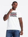 Ombre Clothing T-shirt da uomo in cotone con ricamo delicato Ombre Clothing