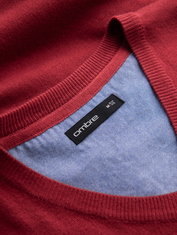 Ombre Clothing Maglione BASIC da uomo elegante con scollo a V Abbigliamento Ombre