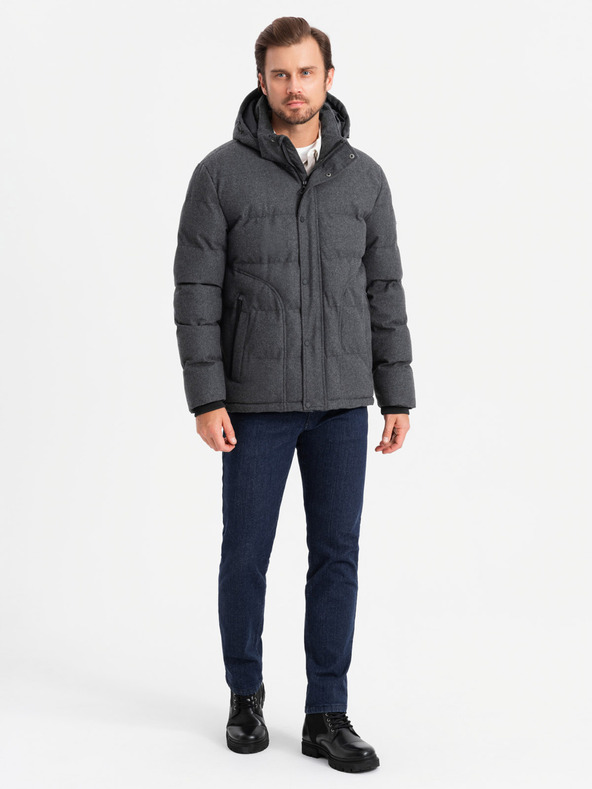 Ombre Clothing Giacca leggera da uomo con fodera in rete e cappuccio Ombre Clothing