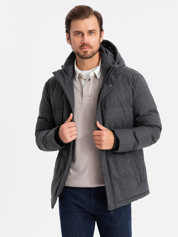 Ombre Clothing Giacca leggera da uomo con fodera in rete e cappuccio Ombre Clothing