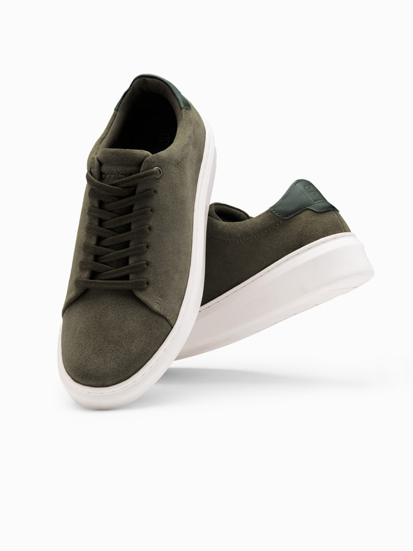 Ombre Clothing Sneakers classiche da uomo in morbida pelle scamosciata Abbigliamento Ombre