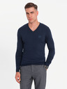 Ombre Clothing Maglione BASIC da uomo elegante con scollo a V Abbigliamento Ombre