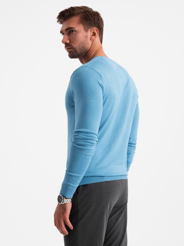 Ombre Clothing Maglione BASIC da uomo elegante con scollo a V Abbigliamento Ombre