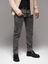 Ombre Clothing Pantaloni denim uomo STRAIGHT LEG - nero V1 OM-PADP-0133 Ombre Clothing