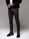 Ombre Clothing Pantaloni denim uomo STRAIGHT LEG - nero V1 OM-PADP-0133 Ombre Clothing