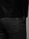 Ombre Clothing Pantaloni denim uomo STRAIGHT LEG - nero V1 OM-PADP-0133 Ombre Clothing