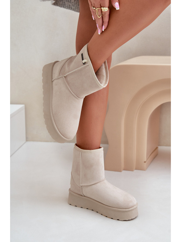 BIG STAR SHOES Scarpe da donna con plateau alto Big Star Light Beige