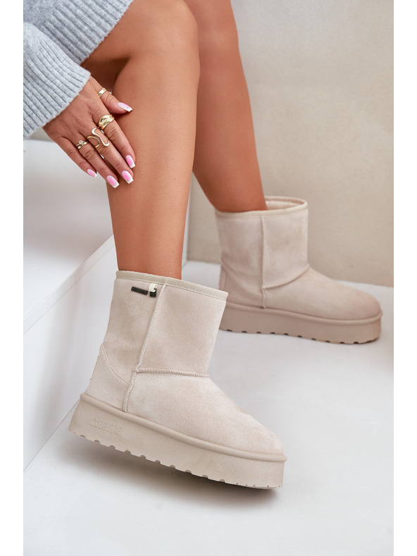 BIG STAR SHOES Scarpe da donna con plateau alto Big Star Light Beige