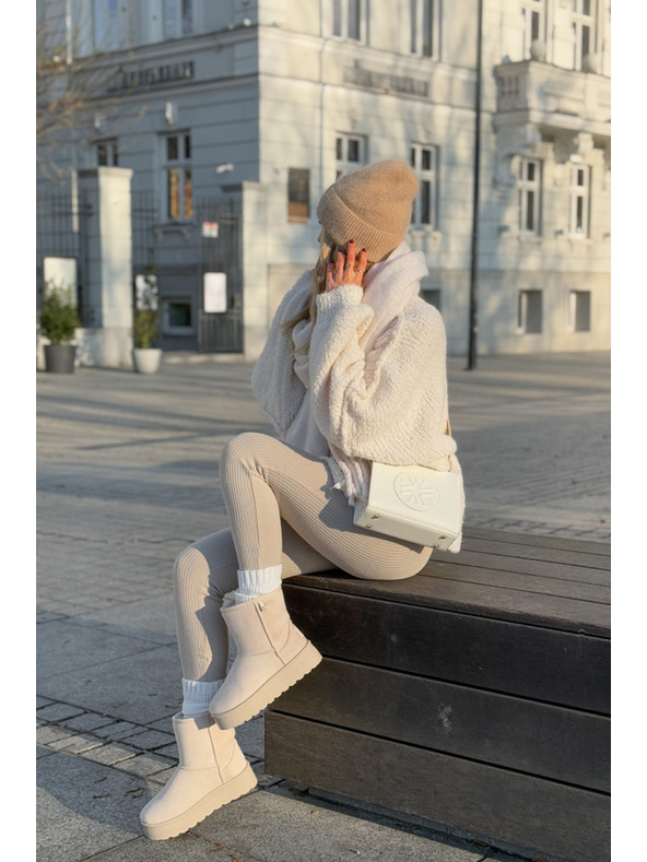 BIG STAR SHOES Scarpe da donna con plateau alto Big Star Light Beige