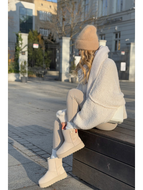 BIG STAR SHOES Scarpe da donna con plateau alto Big Star Light Beige