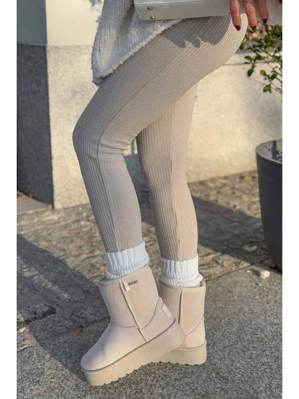 BIG STAR SHOES Scarpe da donna con plateau alto Big Star Light Beige