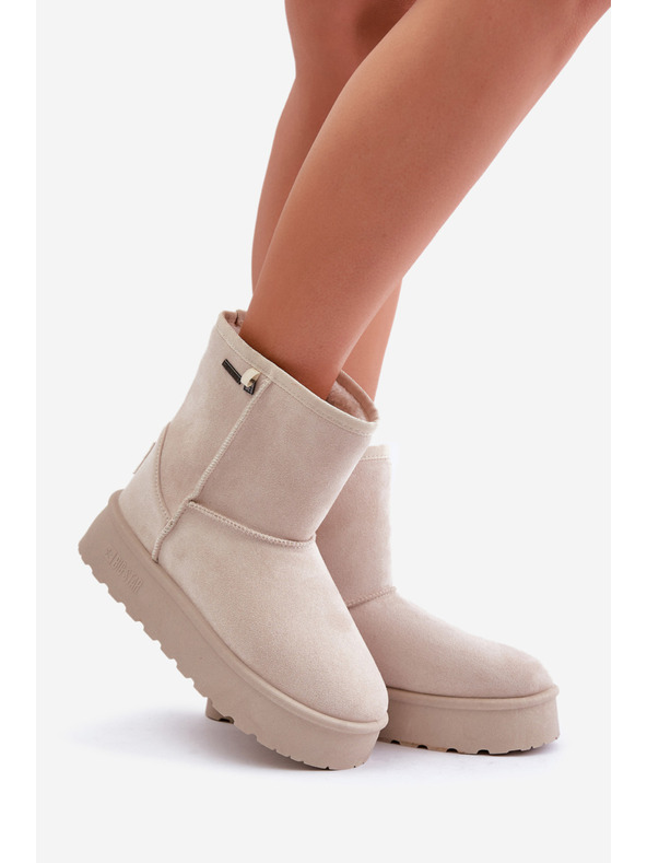 BIG STAR SHOES Scarpe da donna con plateau alto Big Star Light Beige