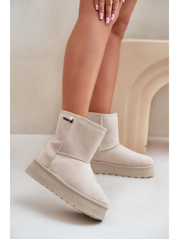 BIG STAR SHOES Scarpe da donna con plateau alto Big Star Light Beige