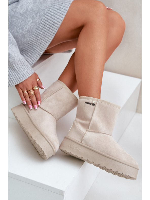 BIG STAR SHOES Scarpe da donna con plateau alto Big Star Light Beige