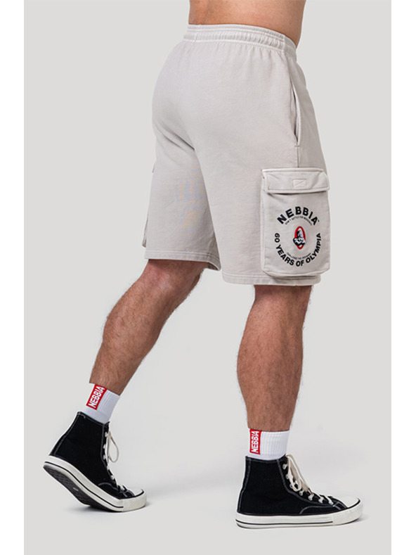 Nebbia Pantaloncini cargo lavati LEGACY 787 M, grigio chiaro