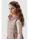 4F Gilet da bambina in piuma sintetica 4F - beige