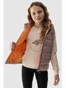 4F Gilet da bambina in piuma sintetica 4F - beige