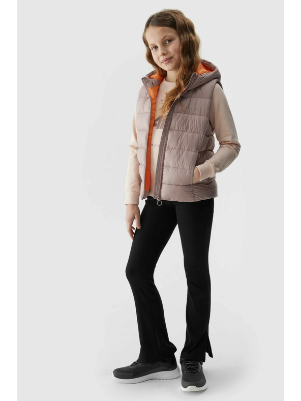 4F Gilet da bambina in piuma sintetica 4F - beige