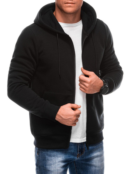 Edoti Felpa BASIC da uomo con cappuccio e zip Edoti