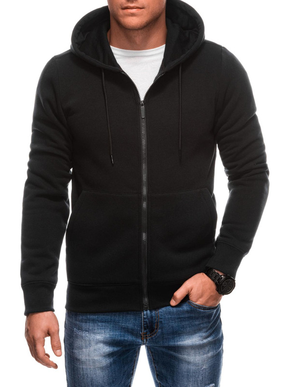 Edoti Felpa BASIC da uomo con cappuccio e zip Edoti