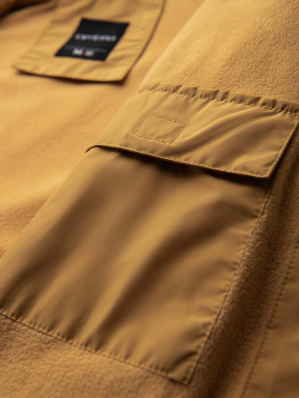 Ombre Clothing Giacca sportiva leggera colorata da uomo con pile blu Ombre Clothing