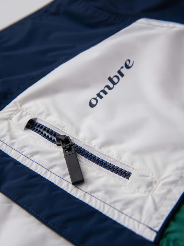 Ombre Clothing Giacca sportiva leggera in pile colorata da uomo verde Ombre Clothing