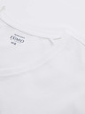 Ombre Clothing T-shirt SLIM FIT uomo manica lunga con scollo a V, elastan e stampa bianca Ombre Clothing