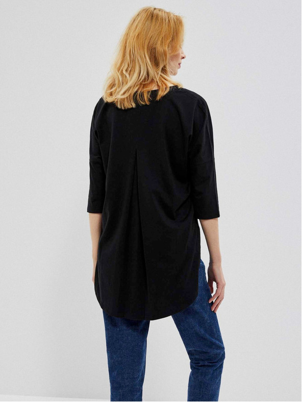 Moodo Camicia lunga nera da donna Moodo